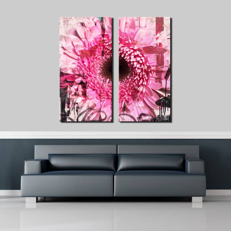 Ready2HangArt 'Painted Petals CII' 2 Piece Canvas Art Set