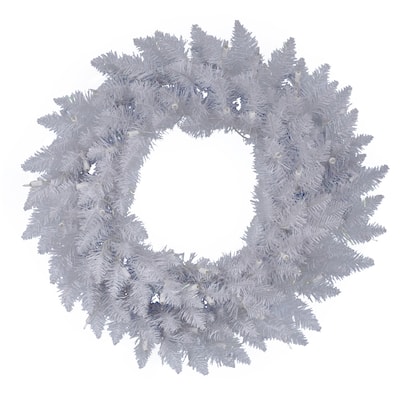 30" Sparkle White Spruce Artificial Christmas Wreath - Unlit