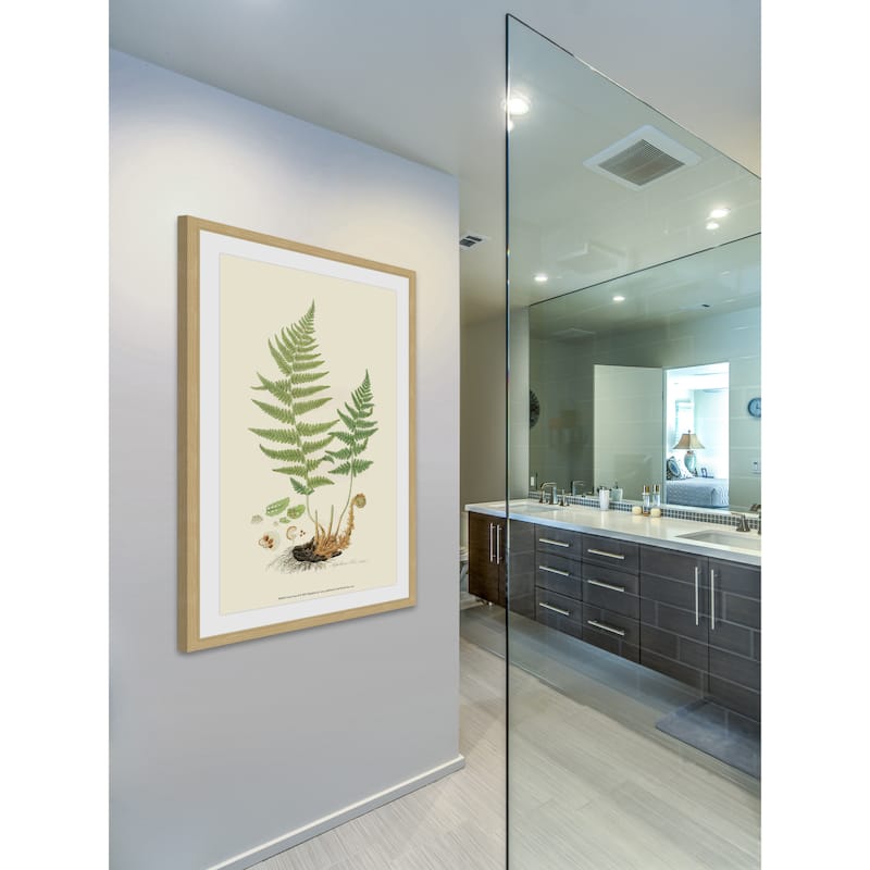 Marmont Hill - 'Curtis Ferns II' Framed Painting Print - Multi-Color