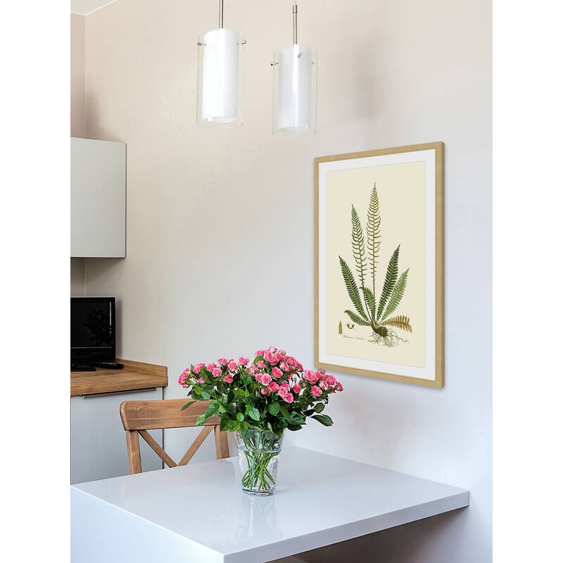 Marmont Hill - 'Curtis Ferns III' Framed Painting Print - Multi-Color