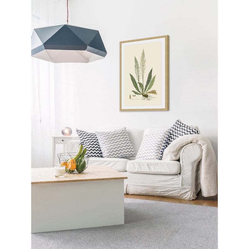 Marmont Hill - 'Curtis Ferns III' Framed Painting Print - Multi-Color