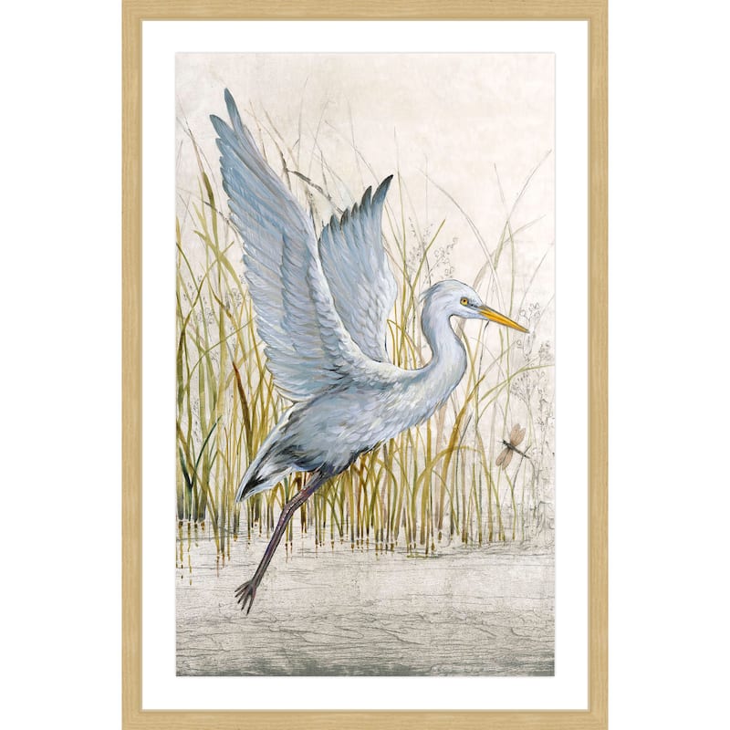 Marmont Hill - 'Heron Sanctuary I' Framed Painting Print - Multi-Color