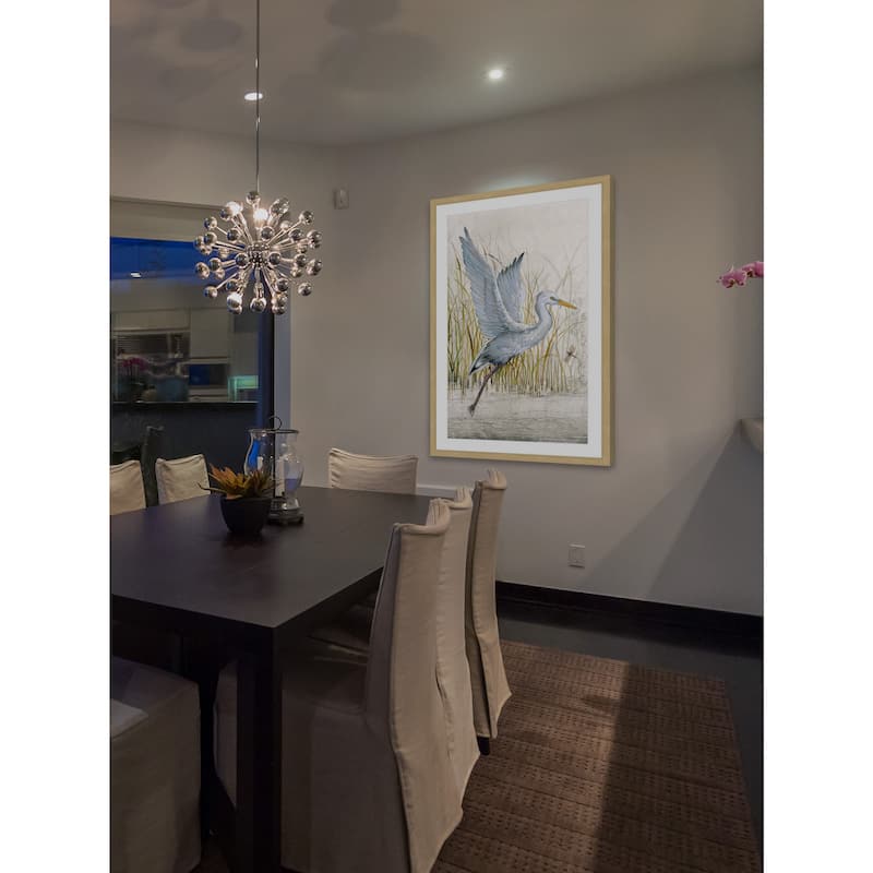 Marmont Hill - 'Heron Sanctuary I' Framed Painting Print - Multi-Color