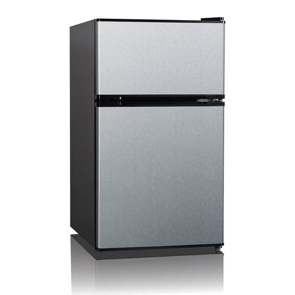 Shop Midea 2 Door Refrigerator, Stainless Steel - Overstock - 13025531