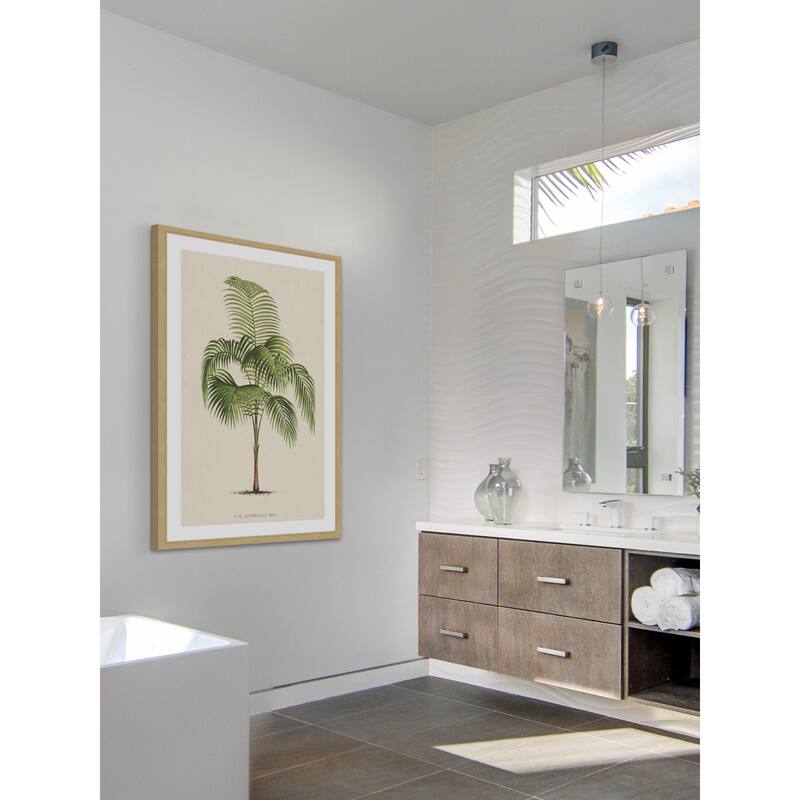 Marmont Hill - 'Les Palmiers I' Framed Painting Print - Multi-Color