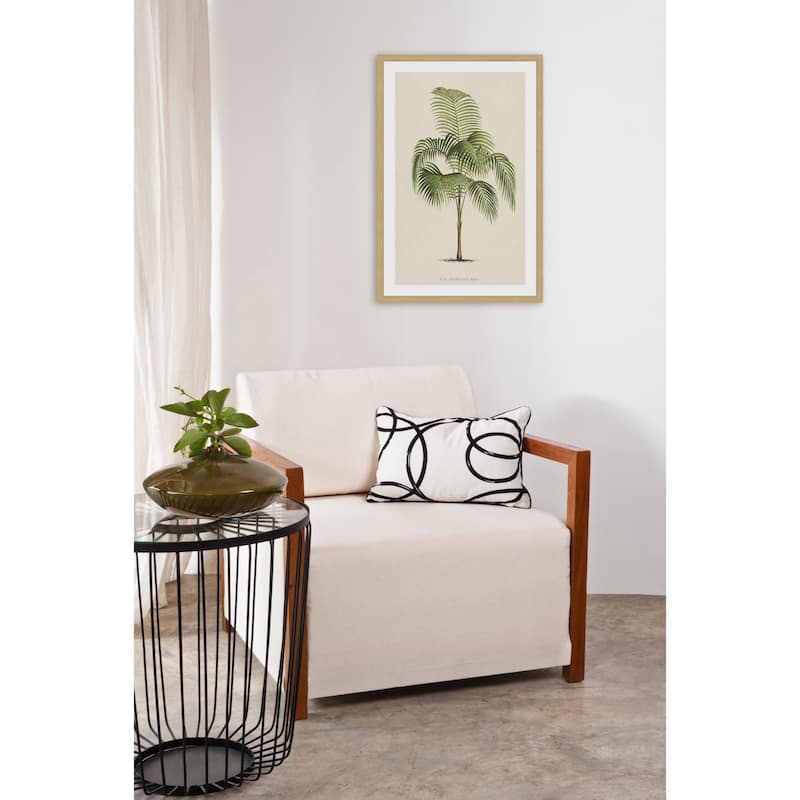 Marmont Hill - 'Les Palmiers I' Framed Painting Print - Multi-Color