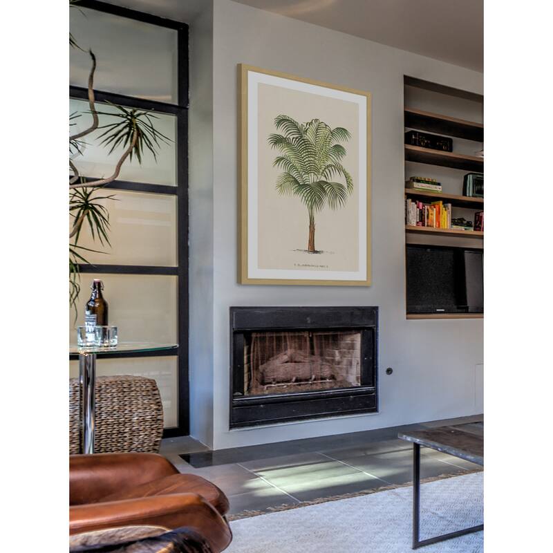 Marmont Hill - 'Les Palmiers II' Framed Painting Print - Multi-Color