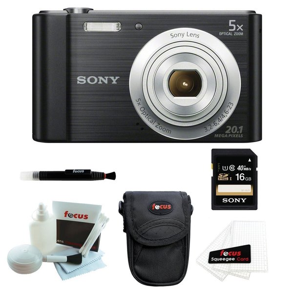 Sony Cybershot DSCW800/B Point and Shoot Digital Camera (Black