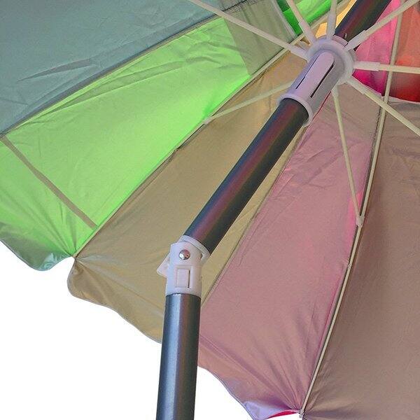 Shop Easygo 7 Heavy Duty Rainbow Beach Umbrella With Sand Anchor