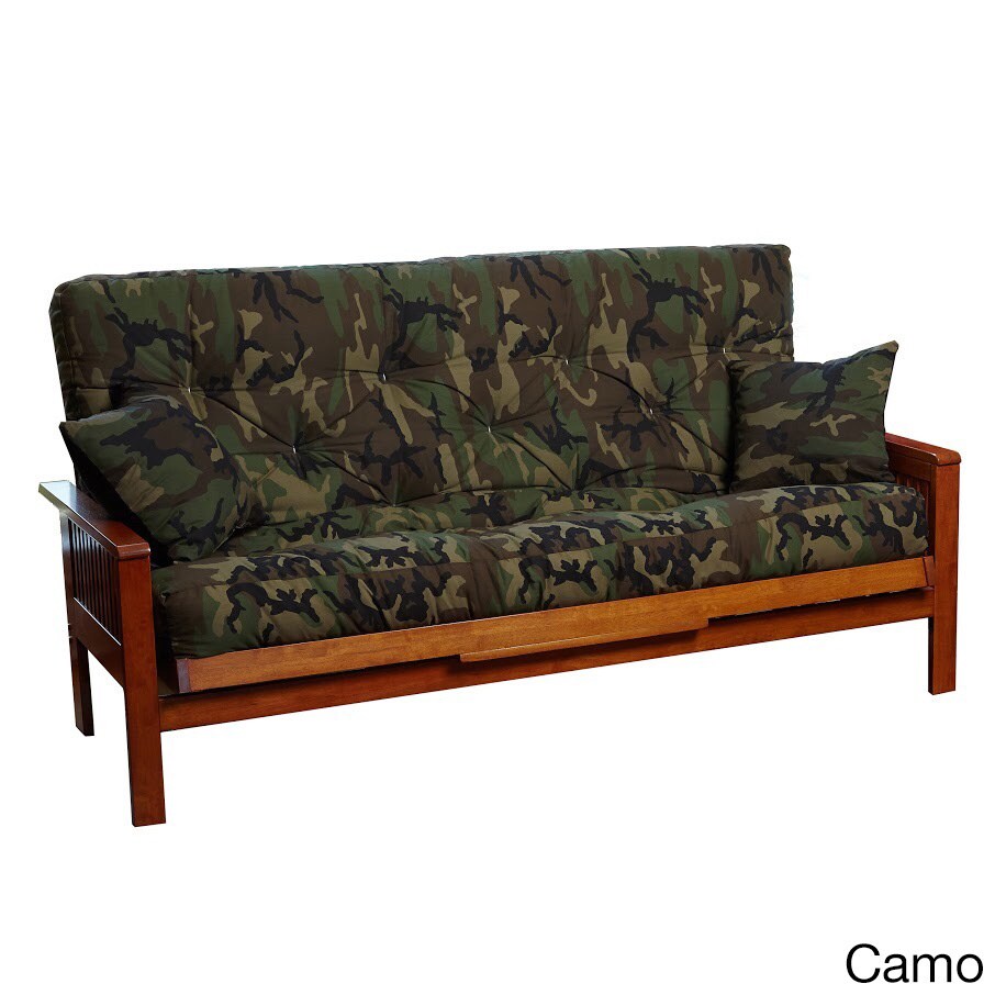 Full Pocket Coil Memory Foam Futon Mattress W Pillows Included Overstock 13027095