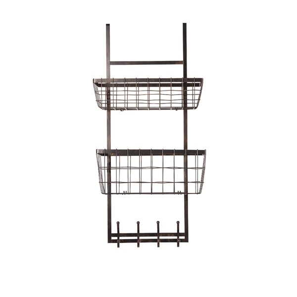Gourmet Basics General Antique Black Wire Over The Door Gourmet Basics General Antique Black Wire Over The Door Organizer
