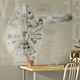 preview thumbnail 1 of 0, Star Wars Millennium Falcon 6' x 7.5' Ultra-strippable Prepasted Mural by RoomMates