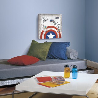 Roommates 'Captain America Shield' Multicolor Canvas Wall Art