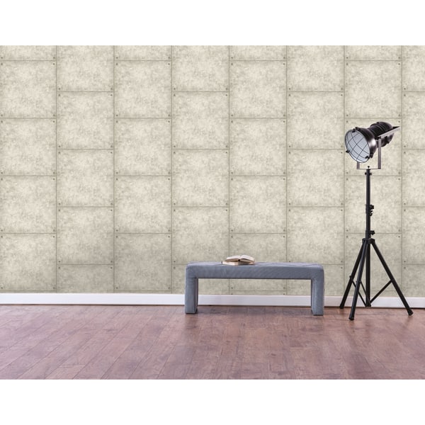 slide 2 of 5, RoomMates Cement Peel-and-Stick Wall Decor