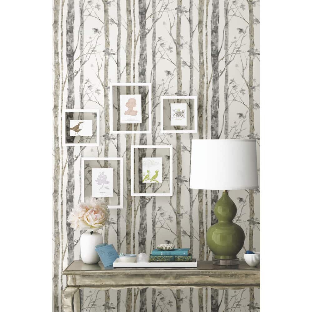 RoomMates Birch Trees White/Brown Peel and Stick Wall Decal On Sale Bed Bath & Beyond 13027890