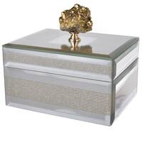 Mirrored Glass Decorative Box