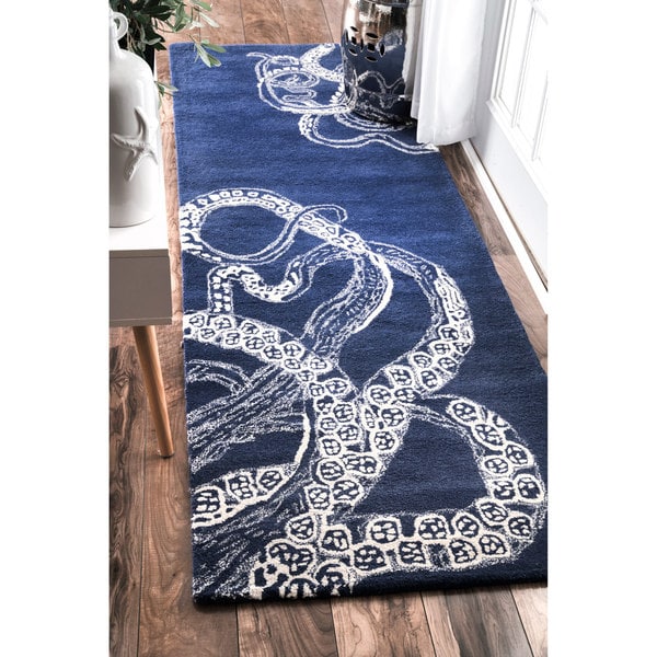 Shop nuLOOM Handmade Octopus Tail Faux Silk / Wool Runner Rug 2'6 x 8