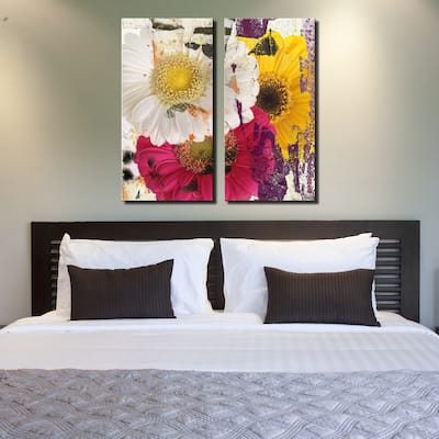 Ready2HangArt 'Painted Petals LXXXVI' 2-Piece Canvas Art Set