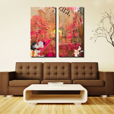 Ready2HangArt 'Painted Petals LXXXV' 2-Piece Canvas Wall Art Set