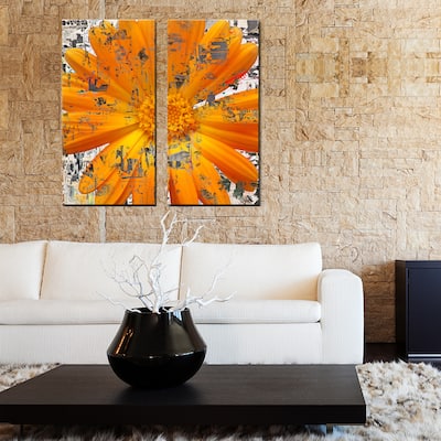 Ready2HangArt 'Painted Petals LXXVIII' 2-Piece Canvas Wall Art Set