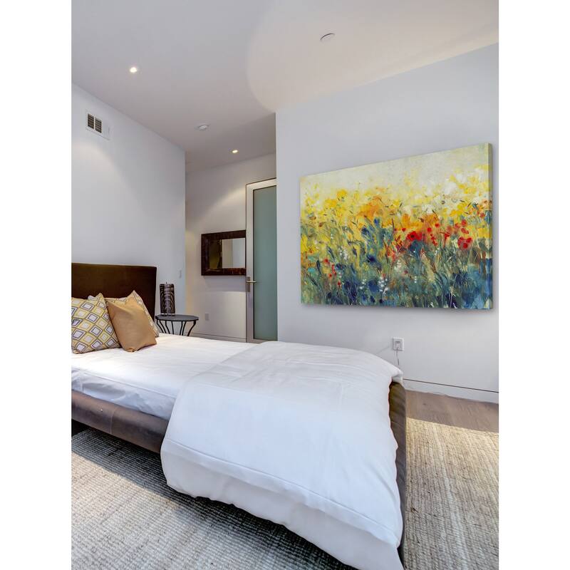 Marmont Hill - 'Flowers Sway I' Painting Print on Wrapped Canvas - Multi-Color