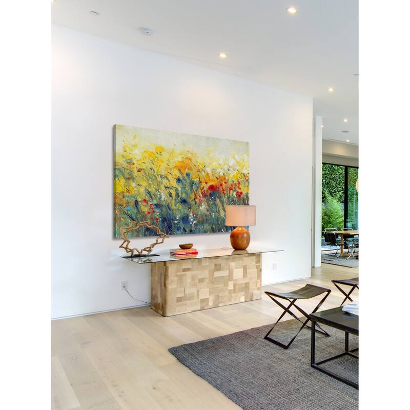 Marmont Hill - 'Flowers Sway I' Painting Print on Wrapped Canvas - Multi-Color