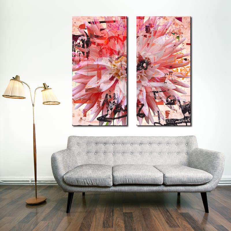 Ready2HangArt 'Painted Petals LXXVII' 2 Piece Canvas Art Set
