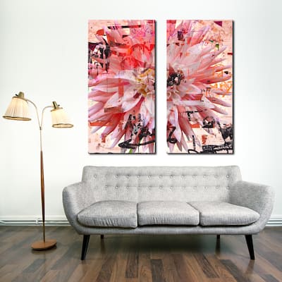 Ready2HangArt 'Painted Petals LXXVII' 2 Piece Canvas Art Set