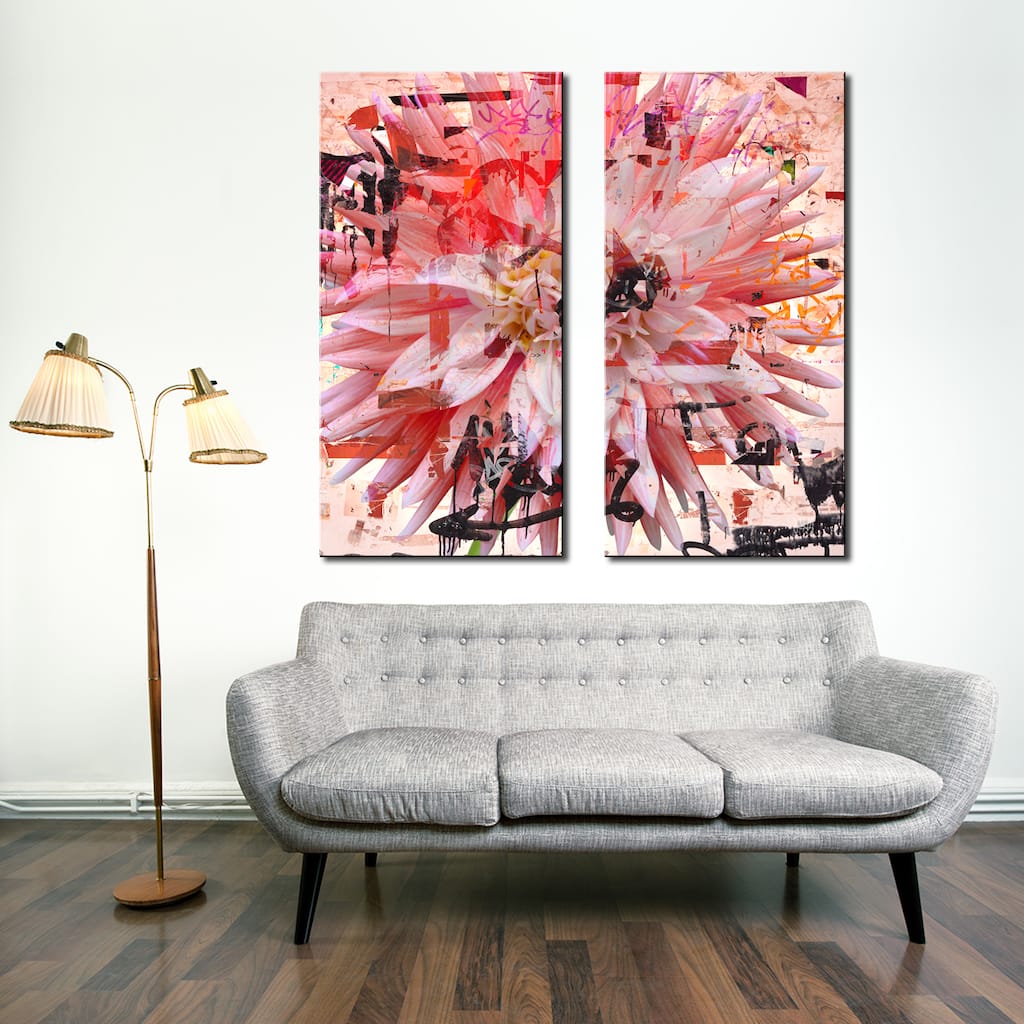 Ready2HangArt 'Painted Petals LXXVII' 2 Piece Canvas Art Set
