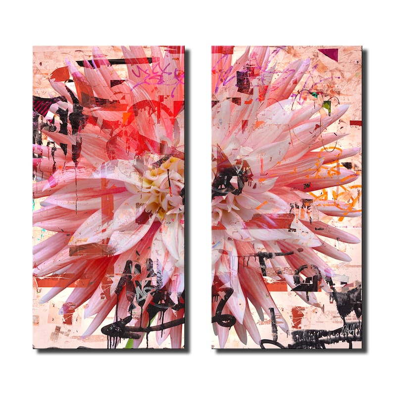 Ready2HangArt 'Painted Petals LXXVII' 2 Piece Canvas Art Set