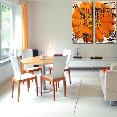 Ready2HangArt 'Painted Petals LXXVI' 2-Piece Canvas Wall Art Set