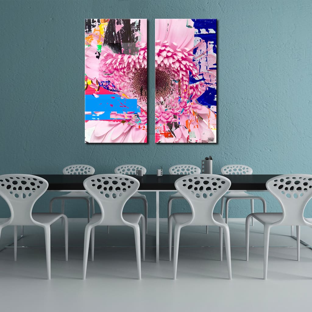 Ready2HangArt 'Painted Petals LXXV' 2 Piece Canvas Art Set