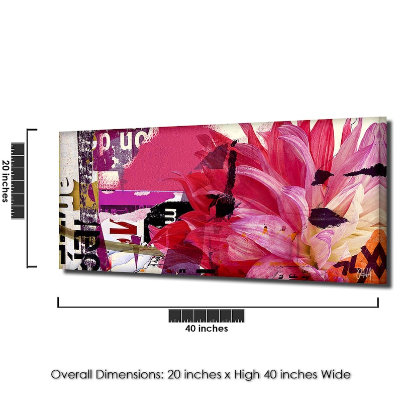 Ready2HangArt 'Painted Petals LXXI' Floral Canvas Wall Art