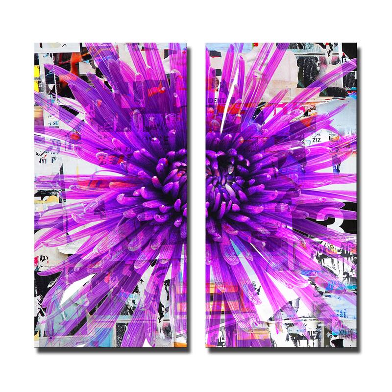 Ready2HangArt 'Painted Petals LXVII' 2 Piece Canvas Wall Art Set