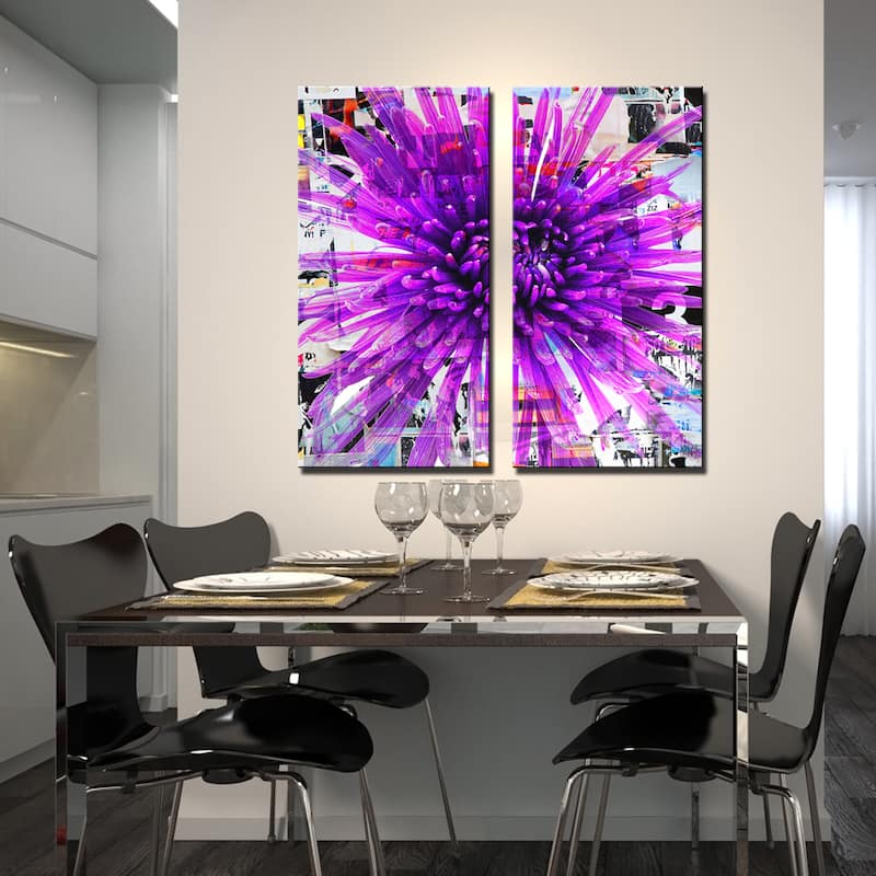 Ready2HangArt 'Painted Petals LXVII' 2 Piece Canvas Wall Art Set
