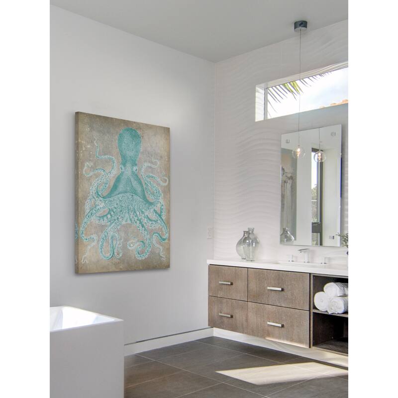 Marmont Hill - 'Spa Octopus I' Painting Print on Wrapped Canvas - Multi-Color