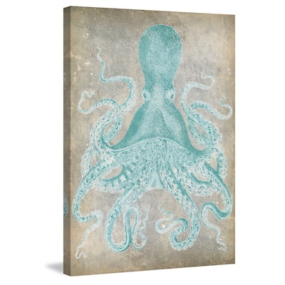 Marmont Hill - 'Spa Octopus I' Painting Print on Wrapped Canvas - Multi-Color