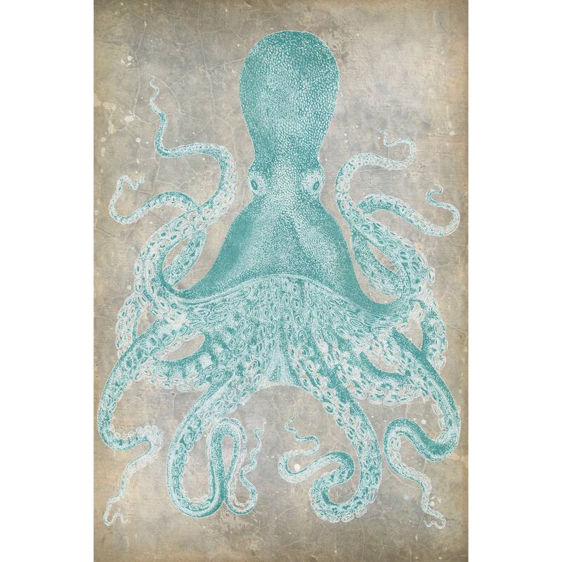 Marmont Hill - 'Spa Octopus I' Painting Print on Wrapped Canvas - Multi-Color