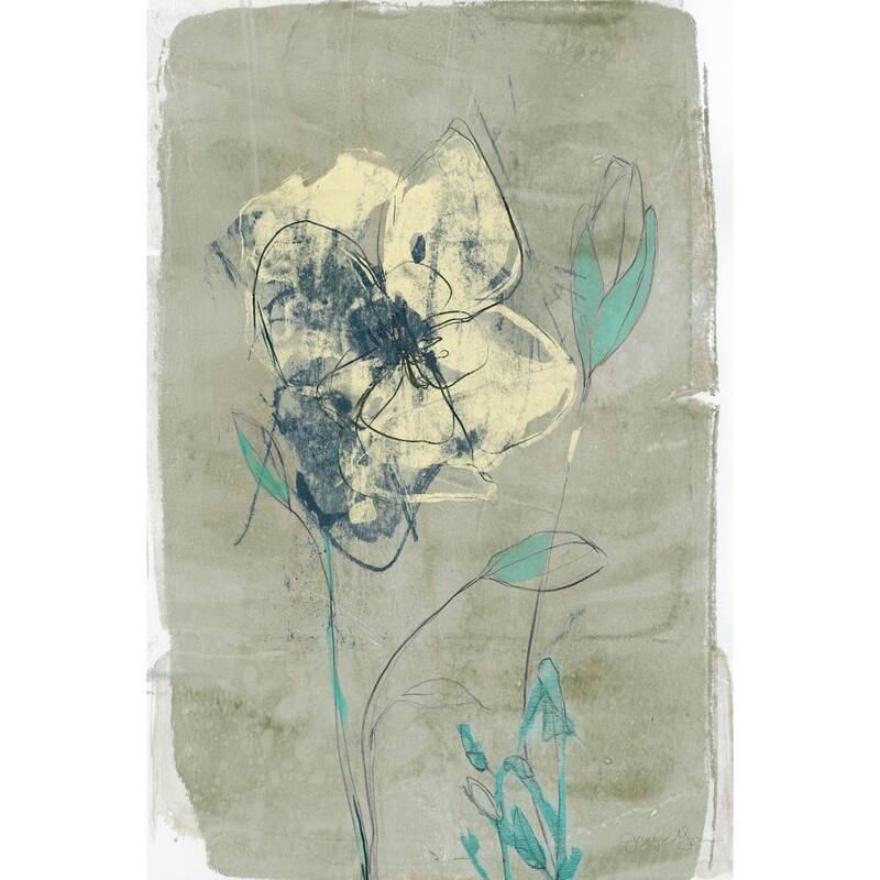 Marmont Hill - 'Floral Vignette IV' Painting Print on Wrapped Canvas