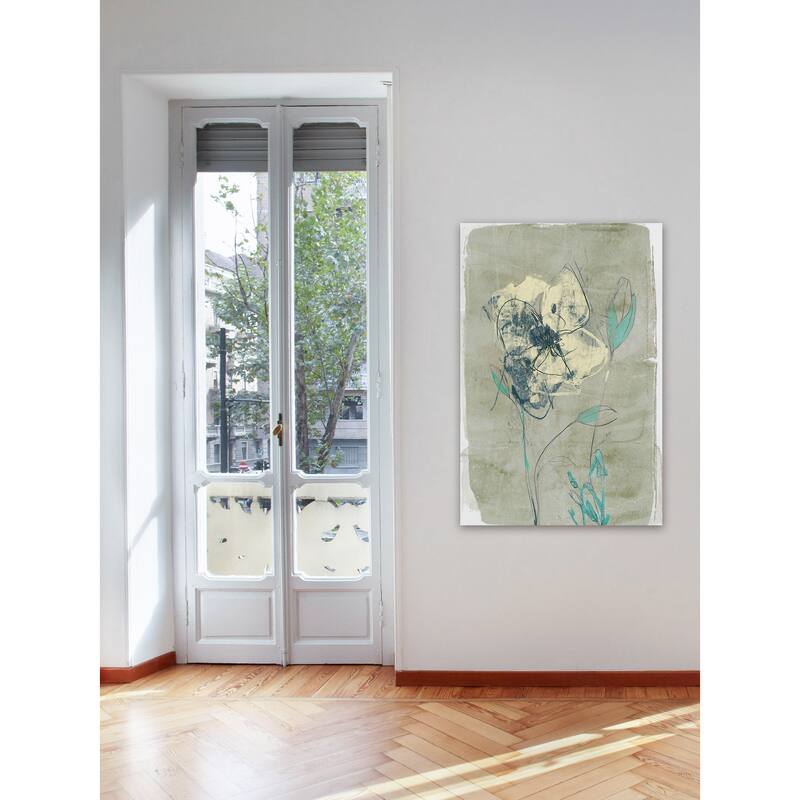 Marmont Hill - 'Floral Vignette IV' Painting Print on Wrapped Canvas