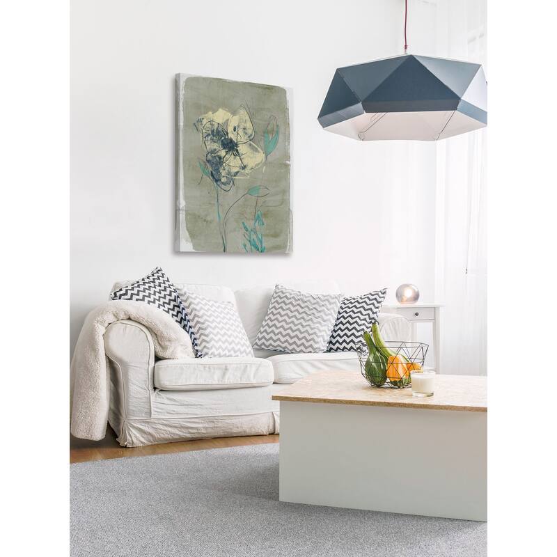 Marmont Hill - 'Floral Vignette IV' Painting Print on Wrapped Canvas