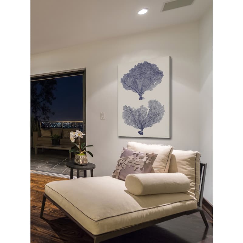 Marmont Hill - 'Indigo Seafans II' Painting Print on Wrapped Canvas - Multi-Color