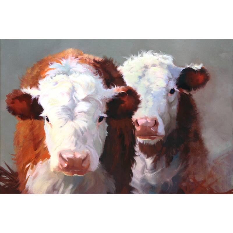 Marmont Hill - 'Buddies' Painting Print on Wrapped Canvas - Multi-Color