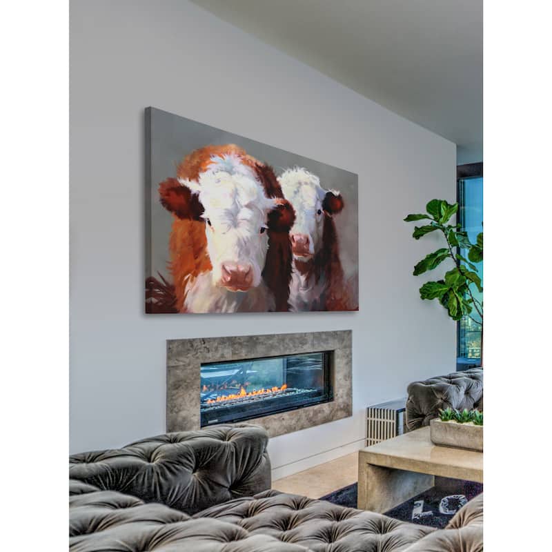 Marmont Hill - 'Buddies' Painting Print on Wrapped Canvas - Multi-Color