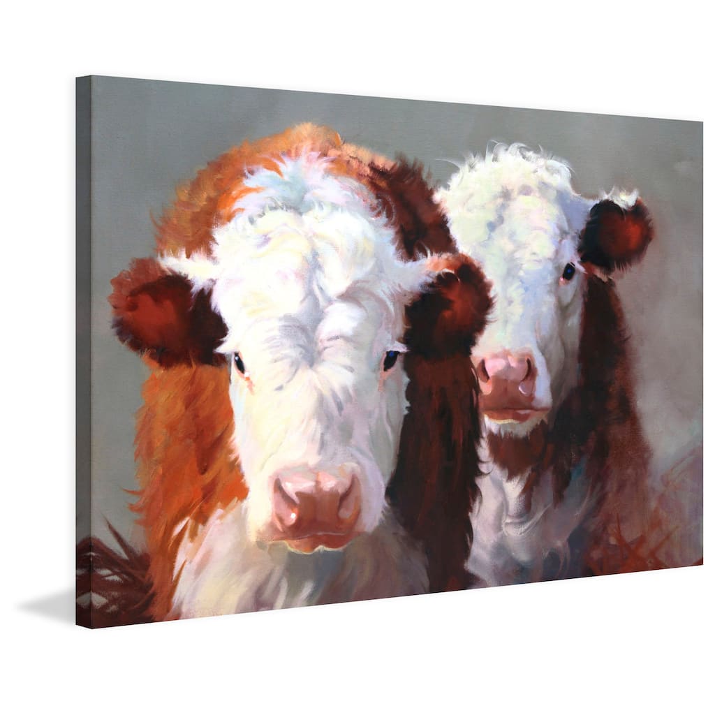 Marmont Hill - 'Buddies' Painting Print on Wrapped Canvas - Multi-Color