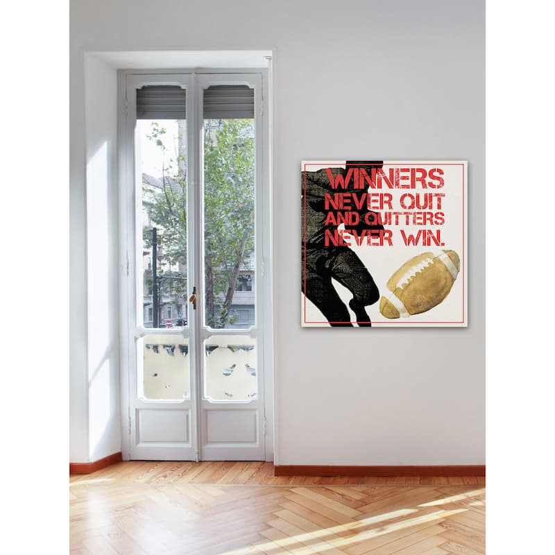 Marmont Hill - 'Sports Epigram II' Painting Print on Wrapped Canvas - Multi-Color