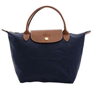 dark blue longchamp bag