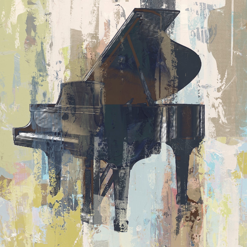 Marmont Hill - 'Bluebird Piano' Painting Print on Wrapped Canvas - Multi-Color