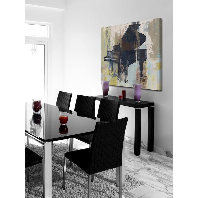 Marmont Hill - 'Bluebird Piano' Painting Print on Wrapped Canvas - Multi-Color