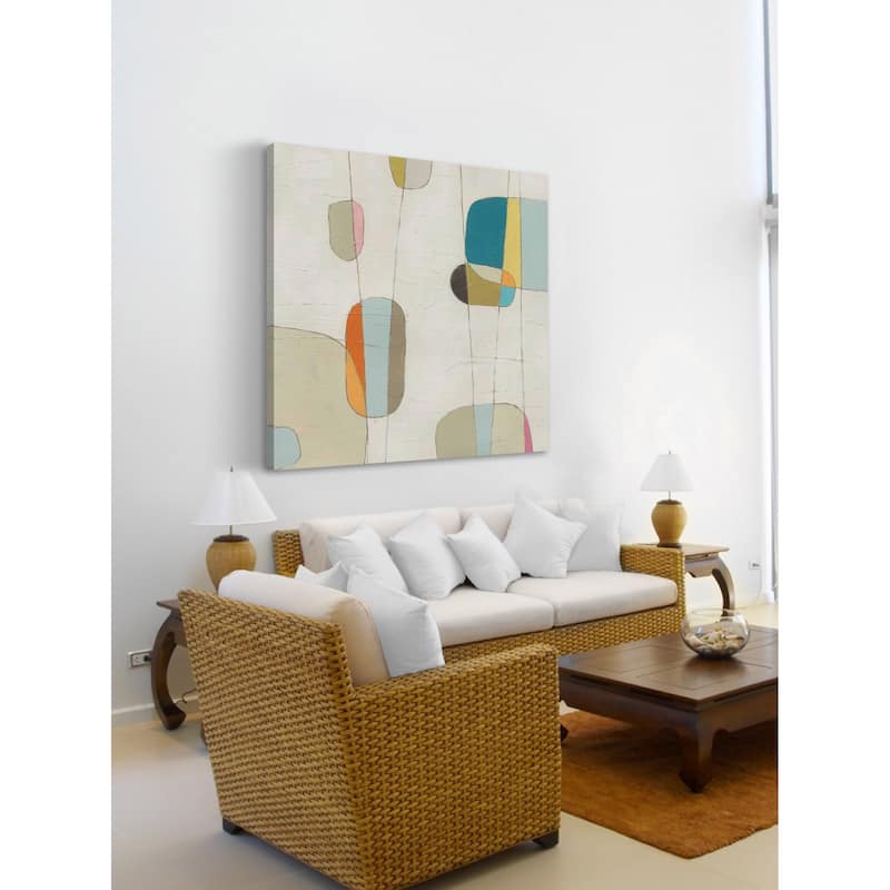 Marmont Hill - 'Molecular Motion II' Painting Print on Wrapped Canvas - Multi-Color